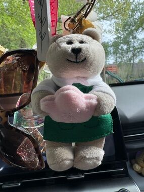 Starbucks Beige Plush Bear Keychain 2026